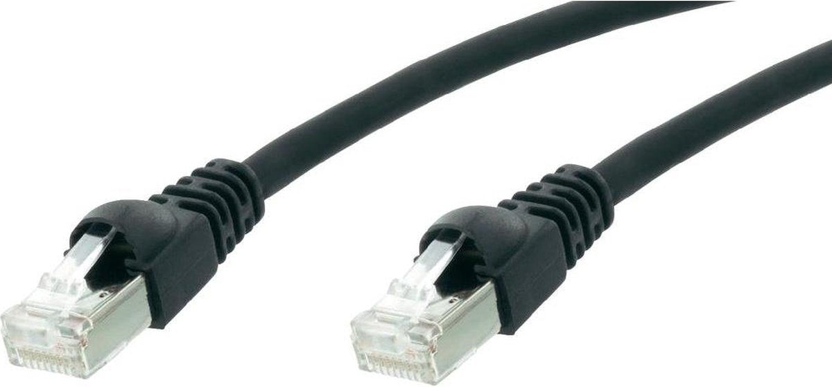 Telegärtner cat.7 mp8 fs 600 lszh 10.0m netwerkkabel 10 m zwart