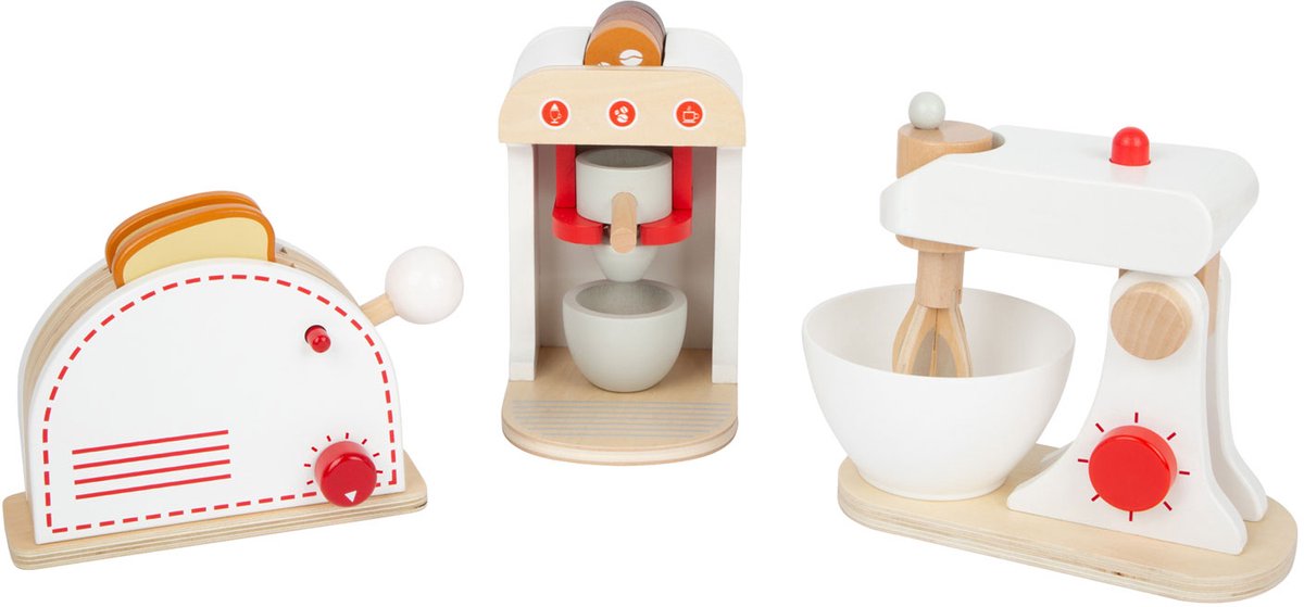Kleines Fuß -Holzküchenapparat, 3 -Set von 3