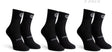 Rogelli core dames en heren 3 pack fietssokken - vochtregulerend - zwart