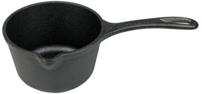 Valhal outdoor - sauspan steelpan 1l met steel - gietijzer - schenktuit - vh1l.sp