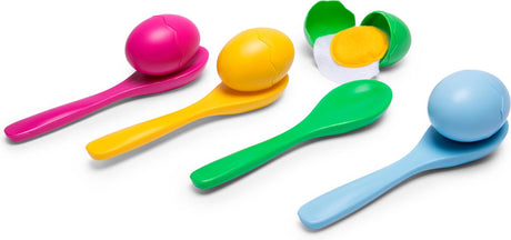 Bs Toys Eierstaffel – Eierlaufen – Staffelspiel – 1 bis 4 Spieler – ab 4 Jahren – Balancespiel
