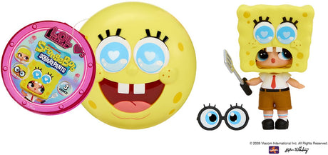 L.o.l. surprise! ™ loves spongebob squarepants™-minipoppen - speelplezier voor onderweg, 7 verrassingen in totaal - verzamel ze alle 6!