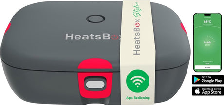 Faitron – Heatsbox-Stil + – elektrische Lunchbox – Edelstahl – beheizte Lunchbox – für warme Mahlzeiten – verschiedene Fächer – mit App – 220 V
