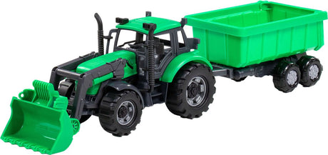 Cavallino -Traktor mit Ladegerät und Unterstützer Tuber Green, Skala 1:32