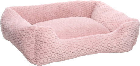 Flamingo-Hundekissen – Hundekorb – Naya rechteckiger rosa Korb 80 x 67 x 22 cm – extra geräumig – weich – bequem