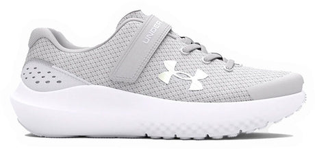 Under Armour UA GPS Surge 4 AC-Gray Mädchen-Sportschuhe – Halo Grey – Weiß – schillernd