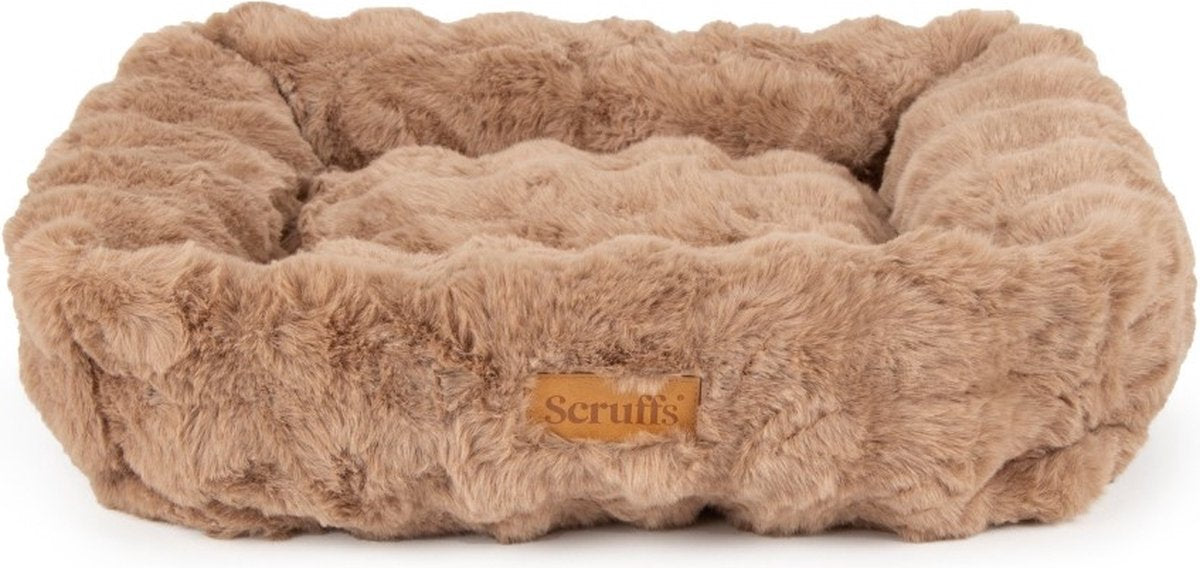 Scruffs - Alpenboxbett - Hundekorb - Taupe - XL 90 x 70 cm