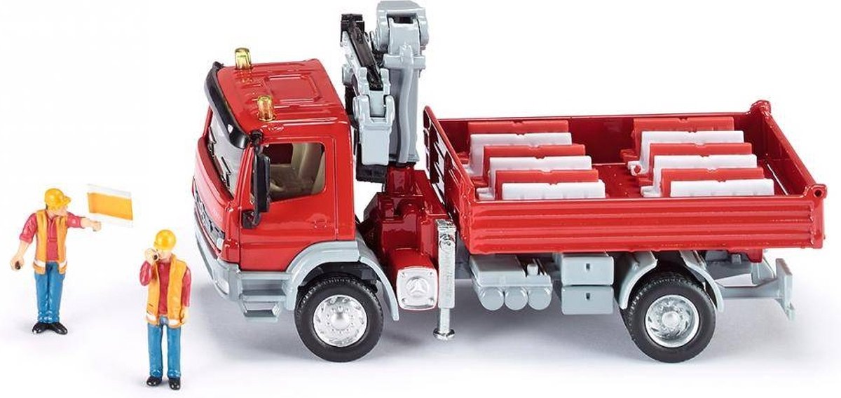 Siku 3534, Mercedes Altego mit Kran, Maßstab 1:50, Metall-Kunststoff