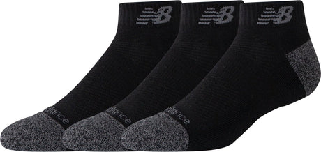 New balance active low cut sock 3 pack unisex sportsokken - black