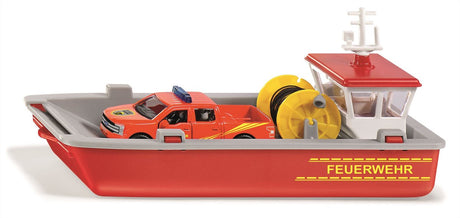 Siku 2117 Feuerwehrboot + Pick-up 25,2 cm
