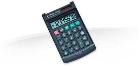Markenloser Taschenrechner von Canon LS-39E, Taschenrechner, grau