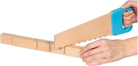 Goki -Holzsäge und Bausteine ​​mit Klettverbindung, 11dlg.