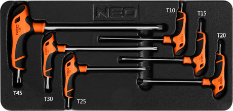 Neo-Einsatzschublade für Werkzeugwagen, Torx-Schlüsselsatz, 6-teilig
