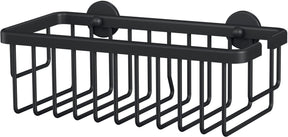 Tesa® tesa Duschablage aluxx schwarz mattschwarz Badezimmer selbstklebend ohne Bohren – 92x250x125mm