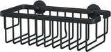 Tesa doucherek aluxx black matzwart badkamer zelfklevend zonder boren – 92x250x125mm