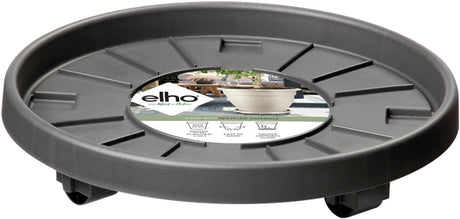 Elho universele planttaxi 30 - schotel voor binnen buiten accessoires - ø 28.5 x h 6.5 cm - antraciet