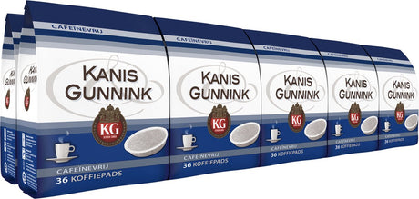 Kanis gunnink cafeïnevrij koffiepads - 10 x 36 pads