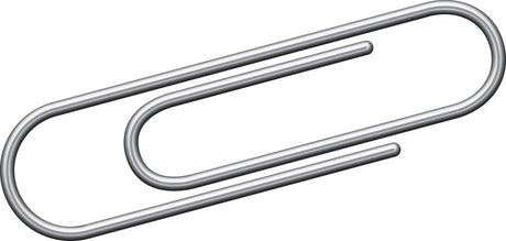 Känguru-Büroklammern – 30 mm – rund – 1000 Stück – verzinkt