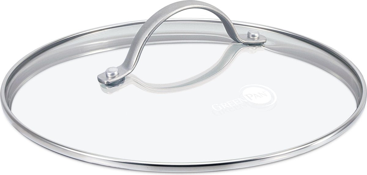 Greenpan Universal-Glasdeckel 30 cm – transparent – gehärtetes Glas – Edelstahl