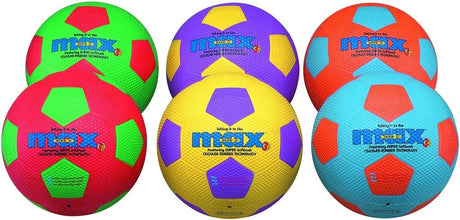 Spordas max rubberen voetbal maat 4, assorti, indoor outdoor kids voetbal p st
