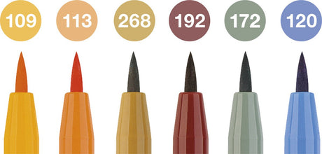 Faber-Castell Zeichenstift – Pitt Artist Pen – 6-teilig – Harvest – FC-167179