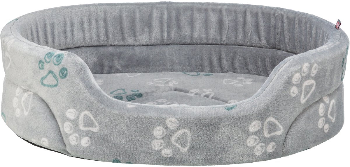 Trixie Hundebett Jimmy Soft oval hellgrau