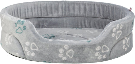 Trixie Hundebett Jimmy Soft oval hellgrau