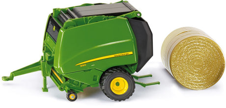Siku 2465, John Deere 990 Ballenpresse, 1:32, Metall-Kunststoff, grün, Seiten und Heckklappe können geöffnet werden