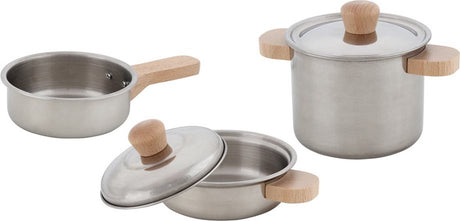 Goki Kochset, 2 Töpfe und 1 Pfanne. 5 Stück. 3+