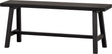 Woood imme bankje - grenen - zwart - 45x110x35