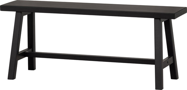 Woood imme bankje - grenen - zwart - 45x110x35