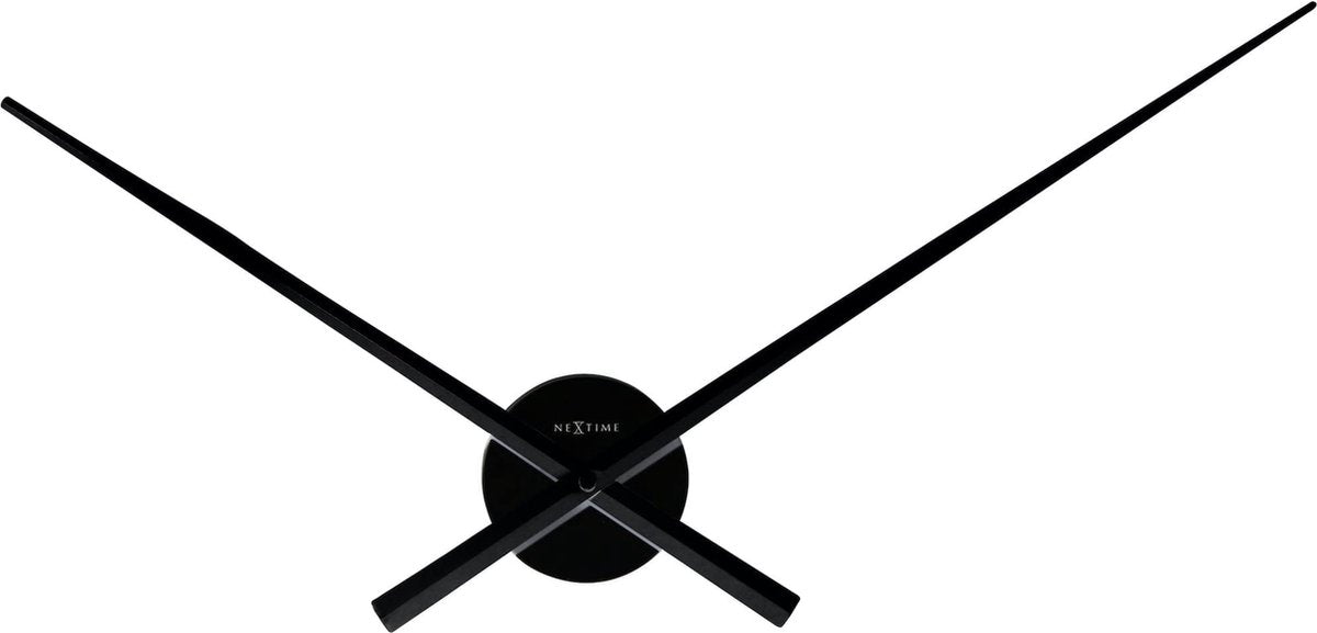 Nexttime ne-3118zw wanduhr dia. 70 cm, schwarz, 'Hände'