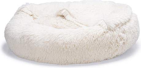 Beeztees yala - hondenmand - pluche - beige - dia. 70 cm