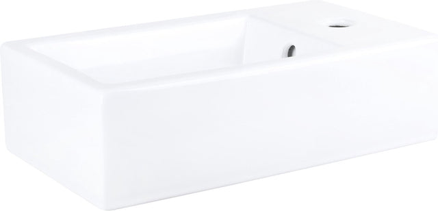 Differnz force fontein 40x22x11.5cm 1 kraangat rechthoek keramiek wit