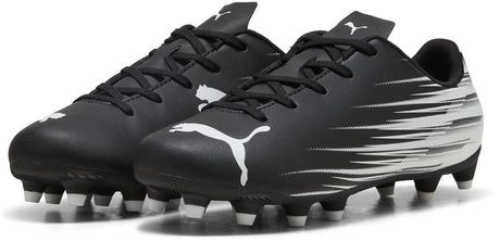 Puma Attacanto II FG AG Jr Unisex-Sportschuhe - Schwarz-Weiß