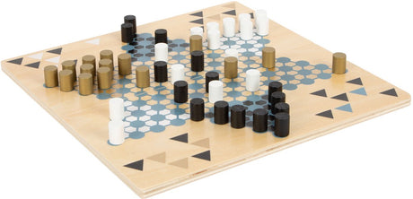 Small Foot - Barrikade und Halma Holzbrettspiel 2in1