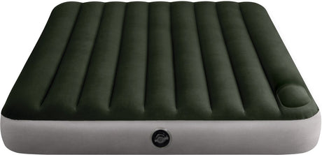 Intex Queen Dura-Beam Daunen-Luftmatratze mit integrierter Fußpumpe – 203 x 152 x 25 cm
