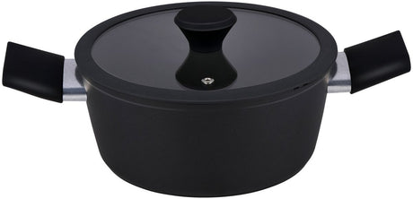Alpina keramische kookpan ø20 cm – inductie kookpot met keramische antiaanbaklaag – sauspan - pan met deksel