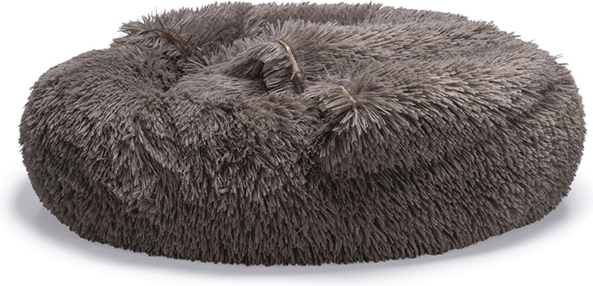 Beeztees yala - hondenmand - pluche - bruin - dia. 60 cm