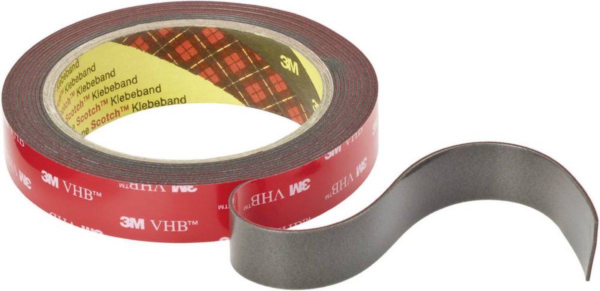 3m vhb™ 4611f 4611193 doppelseitiges klebeband vhb 4611f dunkelgrau (l x b) 3 m x 19 mm 1 stück(e)