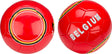 Avento voetbal glossy - euro triumph - rood geel - belgië - maat 5 -⌀ ca. 22 cm