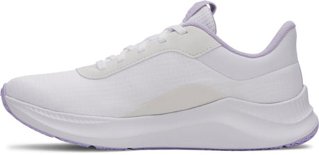 Under Armour UA W Aurora 3-Wht Damen-Sportschuhe – Weiß – Lila Wappen
