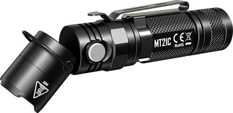 Nitecore Taschenlampe MT21C Cree XP-L HD V6 LED mit neigbarem Kopf – schwarz