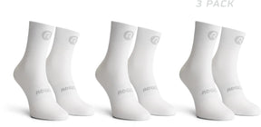 Rogelli core dames en heren 3 pack fietssokken - vochtregulerend - wit