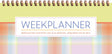 Weekplanner - yellow tartan