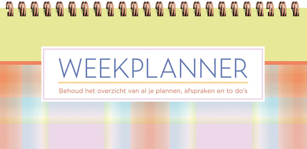 Weekplanner - yellow tartan