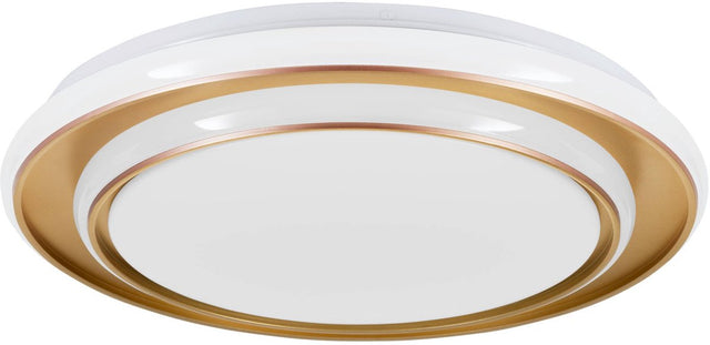 Eglo moschetta plafondlamp - ø 40 cm - goud wit - instelbaar wit licht (warm, neutraal en daglicht)