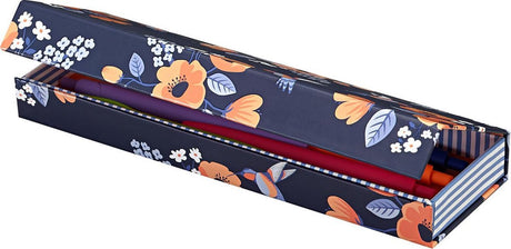 Kangaro Federmäppchen Blumen Karton K-90192