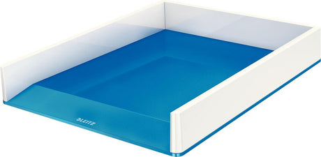 Briefablage Leitz Wow Polystyrol 267x336x49mm A4 blau