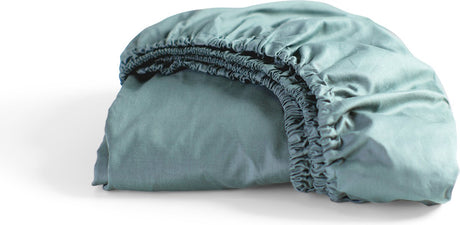 Cinderella - weekend - hoeslaken - 100% katoen - tot 25 cm matrashoogte - 90x220 cm - mineraal groen
